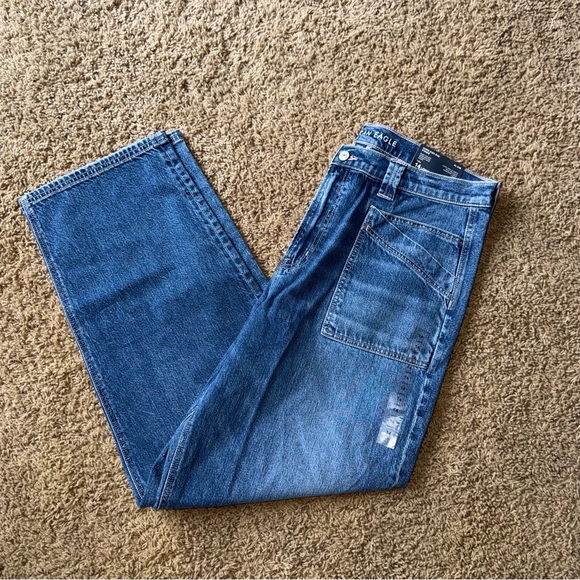 American Eagle Outfitters Denim - Women’s American Eagle Baggy Straight Jeans Size 14 Long